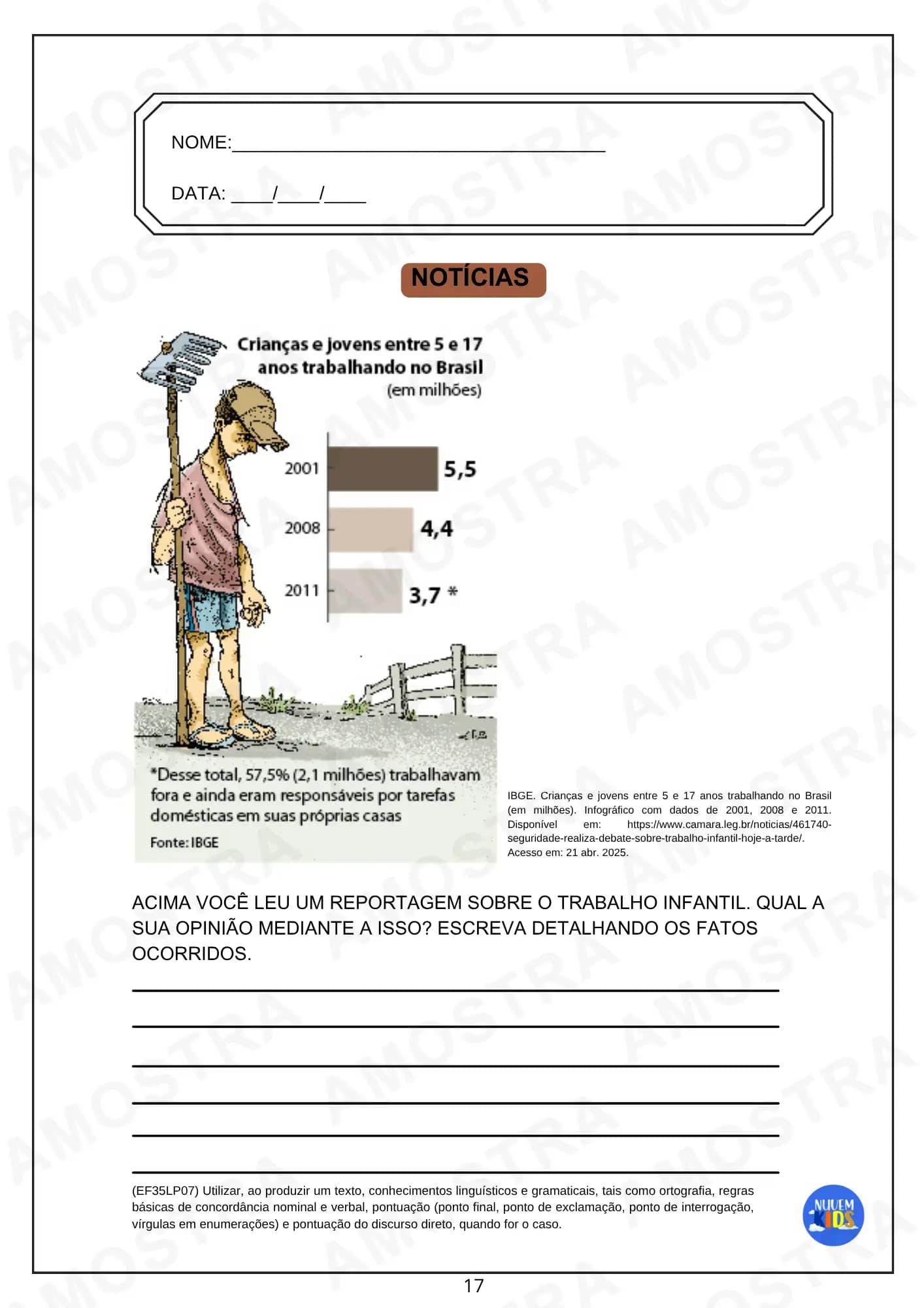 Atividades de Produção Textual para o 4º e 5º ano - Miniatura 9