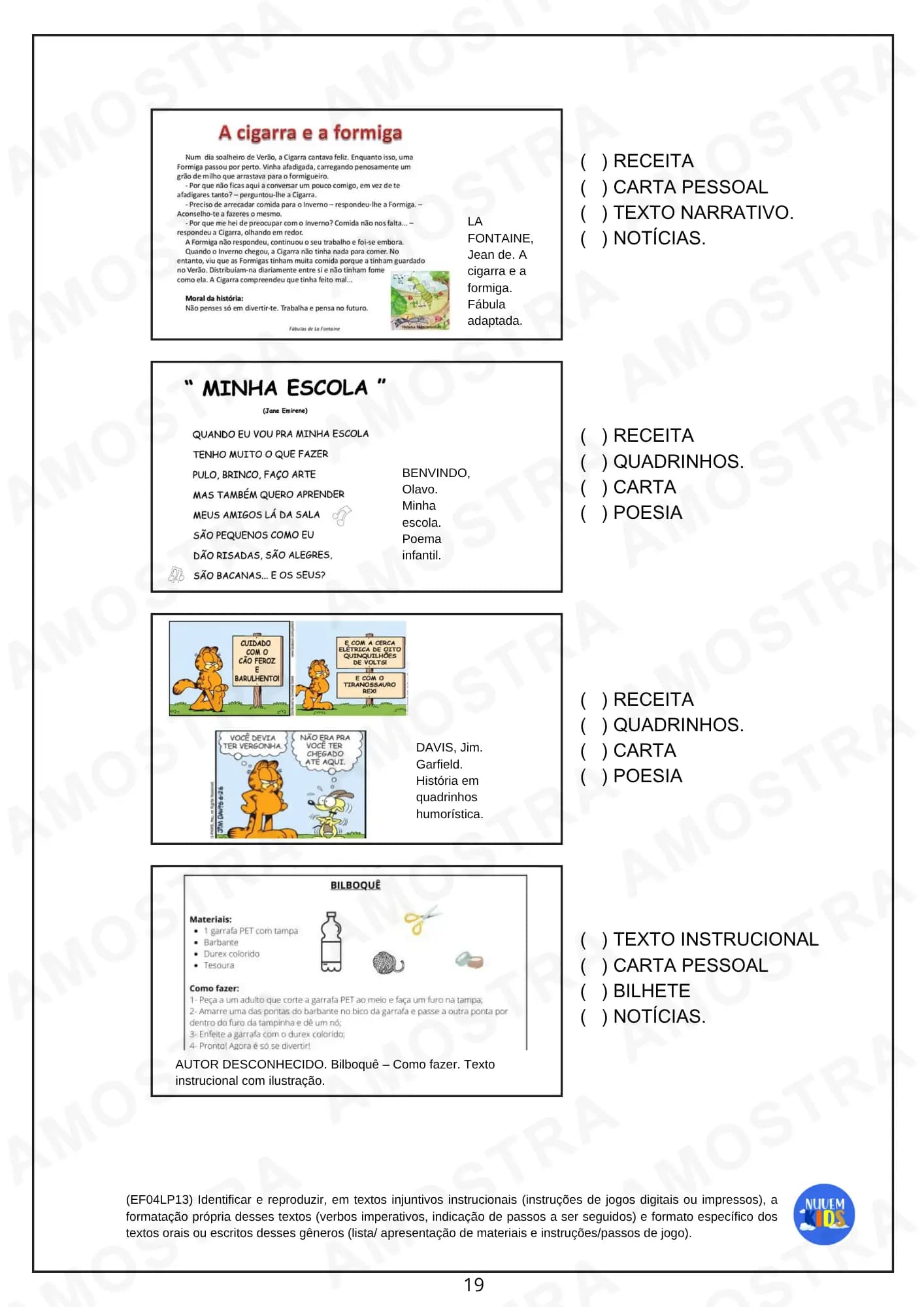 Atividades de Gêneros Textuais para o 4º e 5º ano - Miniatura 9