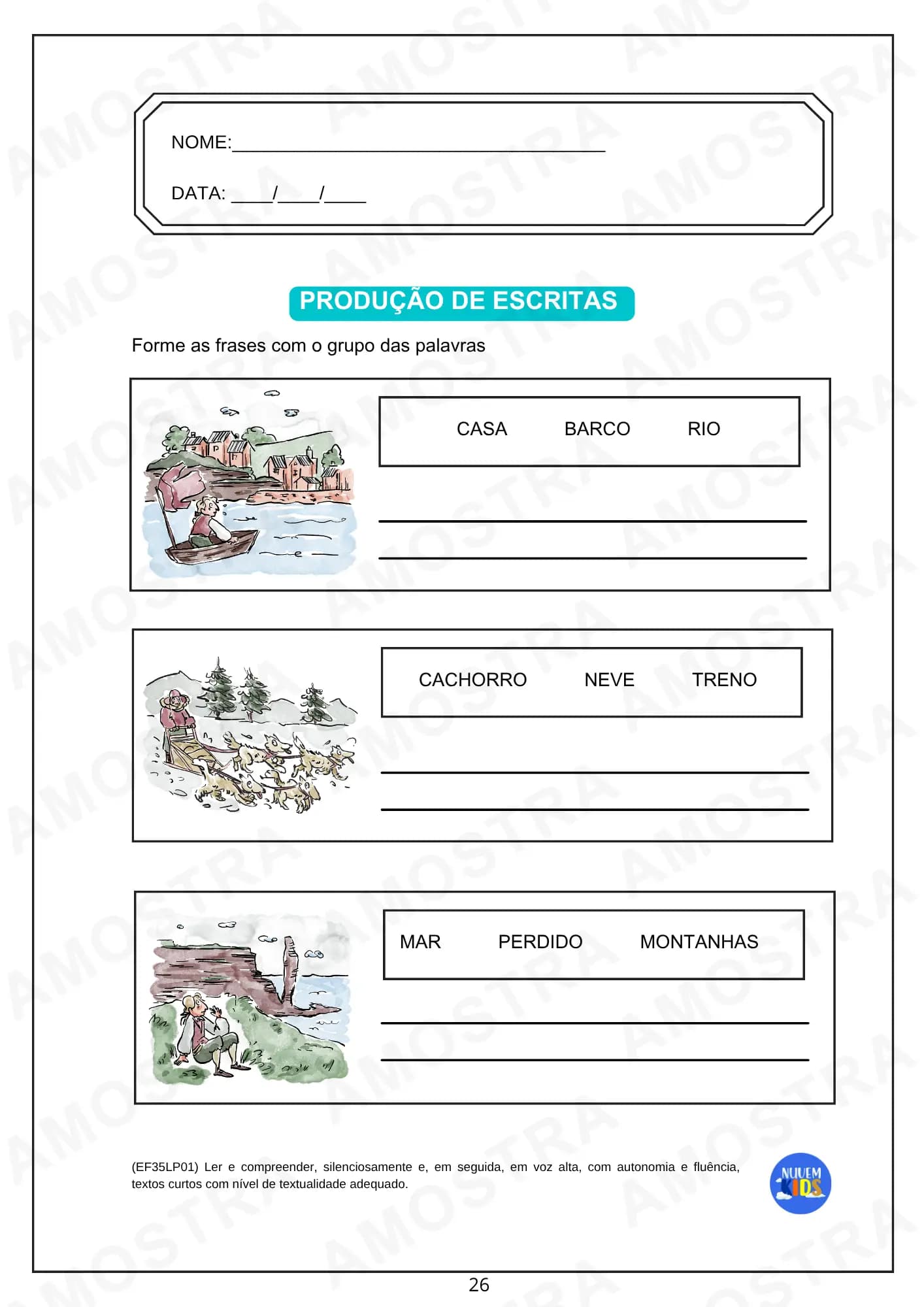 Atividades de Formação de Frases para o 4º e 5º ano - Miniatura 10