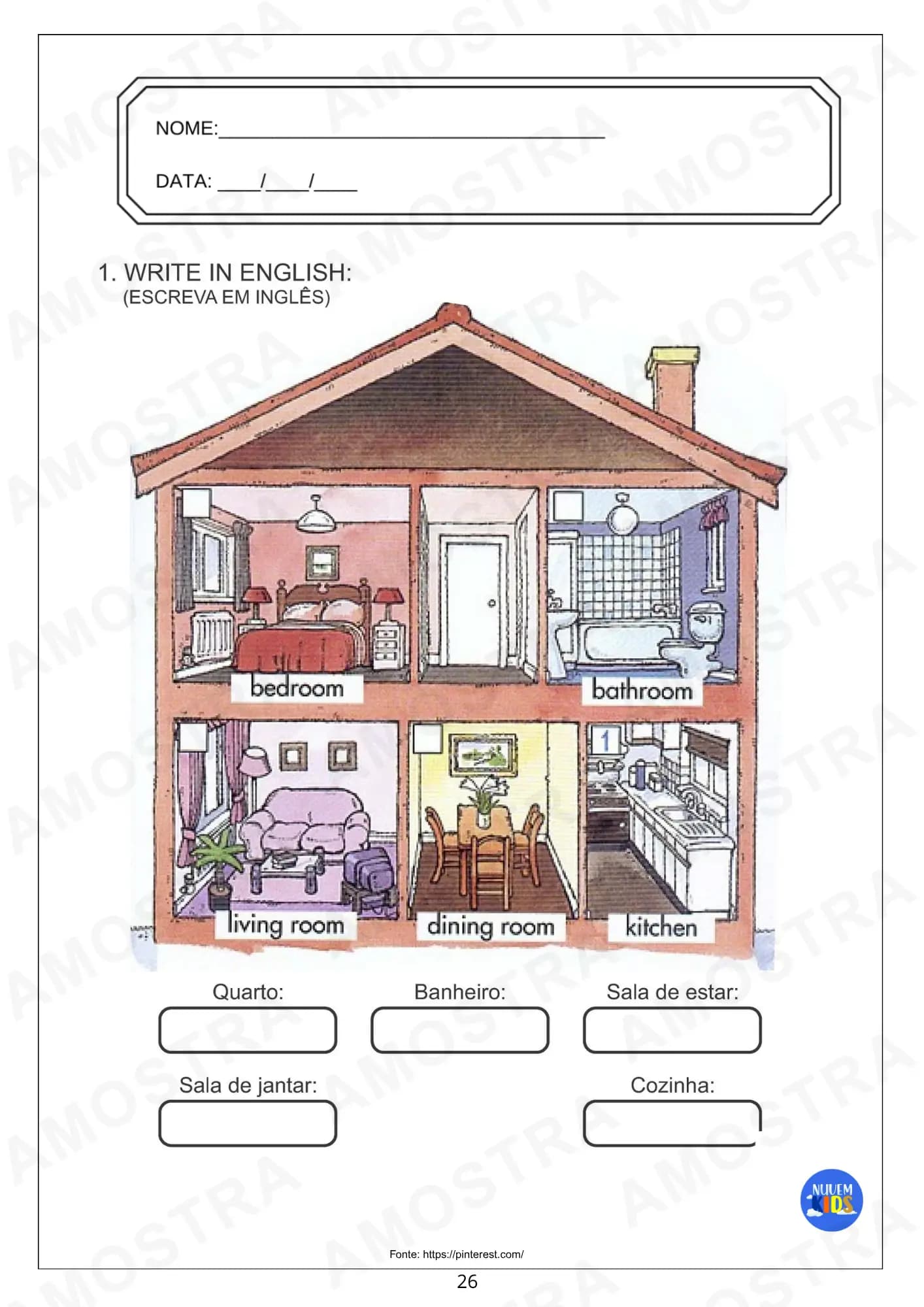 Atividades de Inglês para Fundamental 1 Vol 1 - Miniatura 9