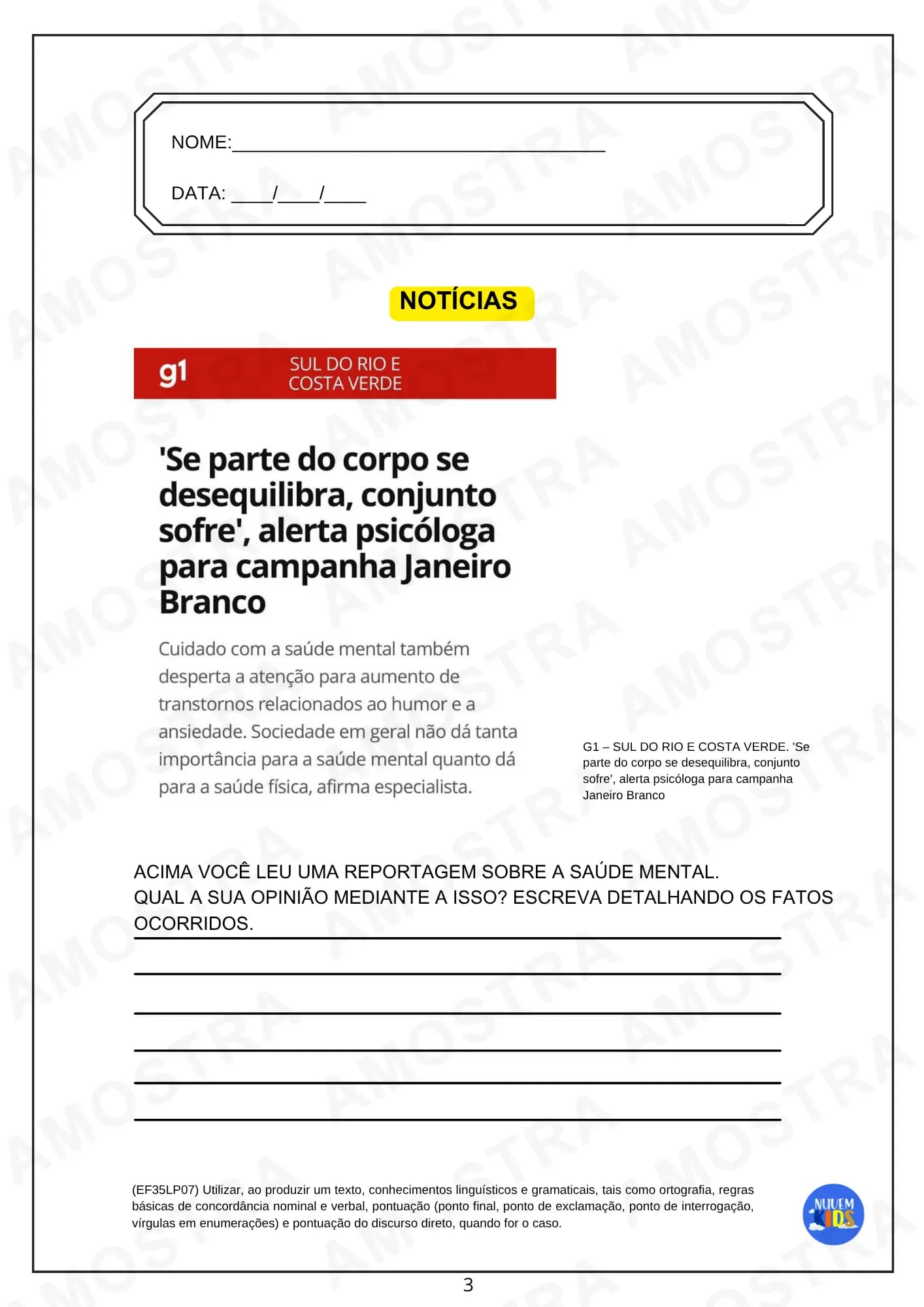 Atividades de Produção Textual para o 4º e 5º ano - Miniatura 7