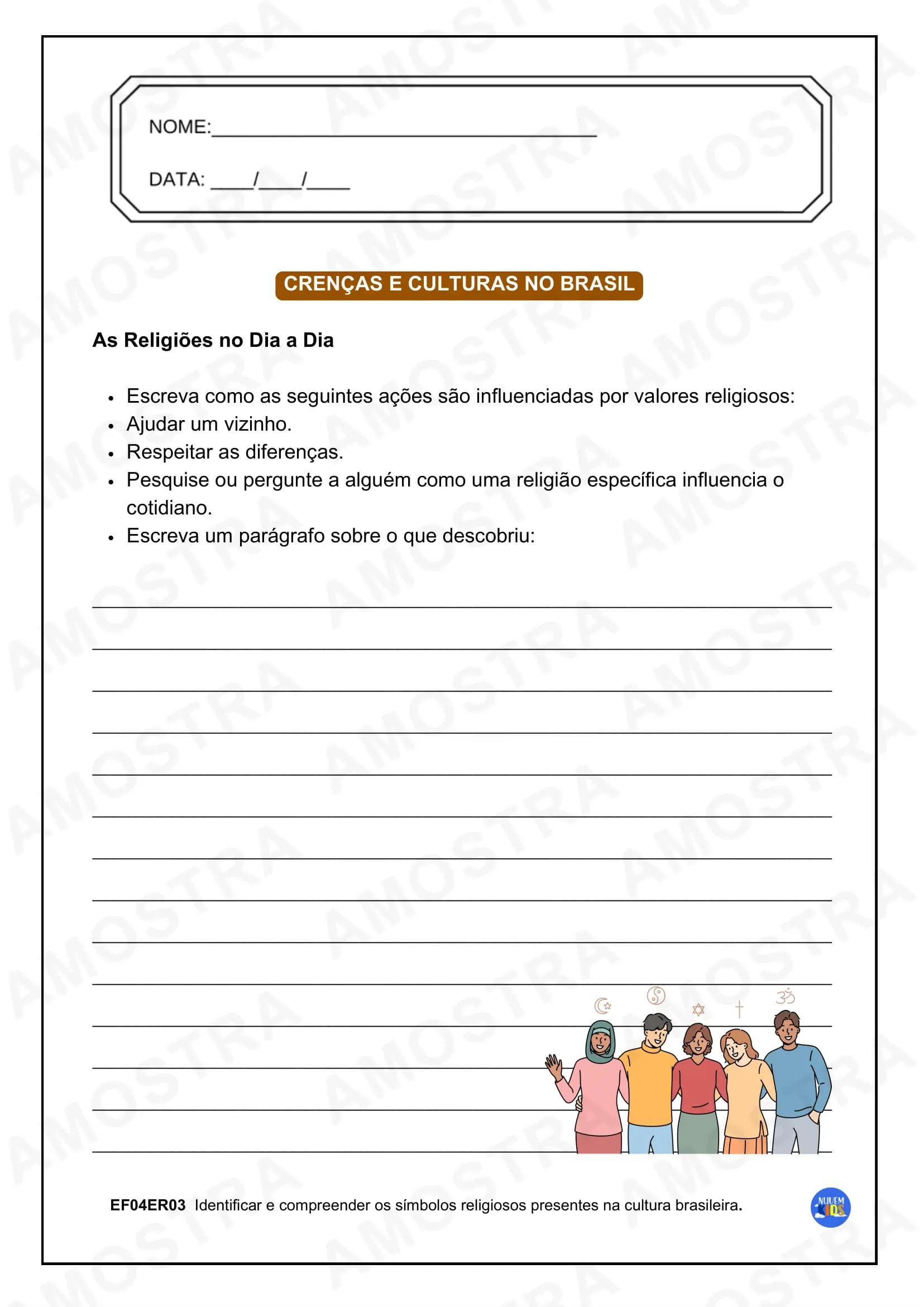 Atividades de Ensino Religioso 1º ao 5º Ano - Miniatura 15