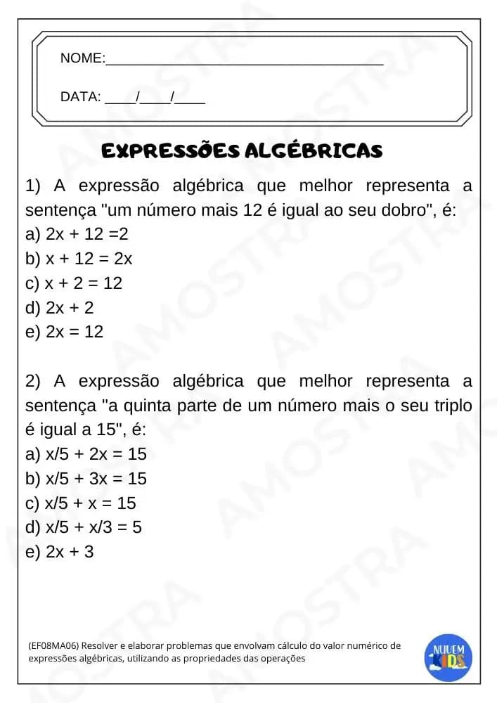 Kit de Atividades para Matemática 6º ao 9º Ano - Miniatura 8