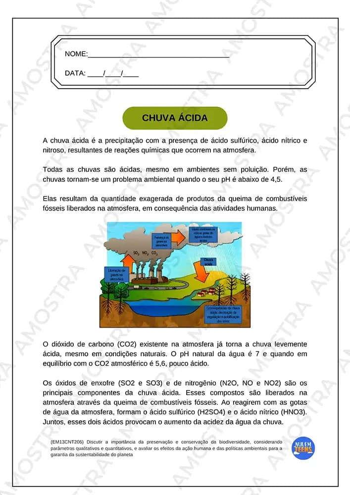 Atividades de Biologia Ensino Médio - Miniatura 6