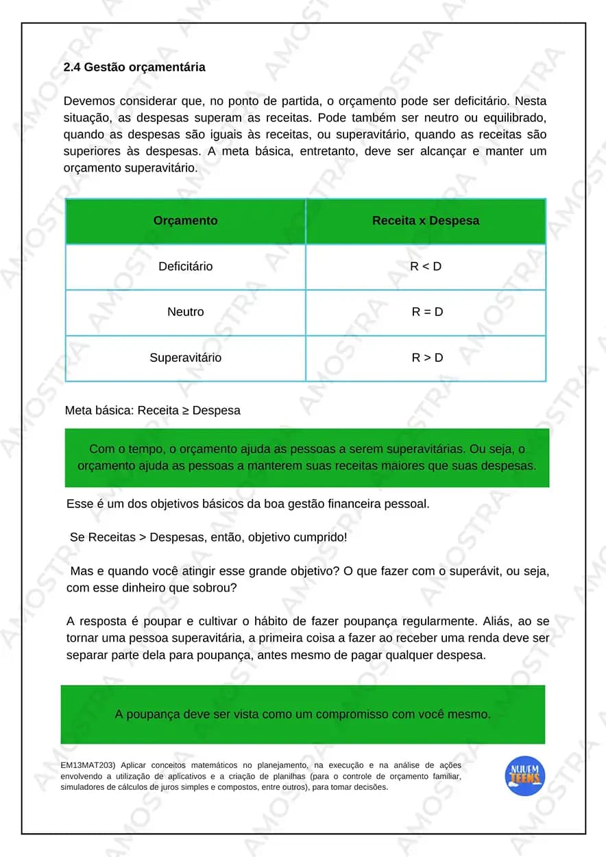 Atividades de Educação Financeira Ensino Médio - Miniatura 4