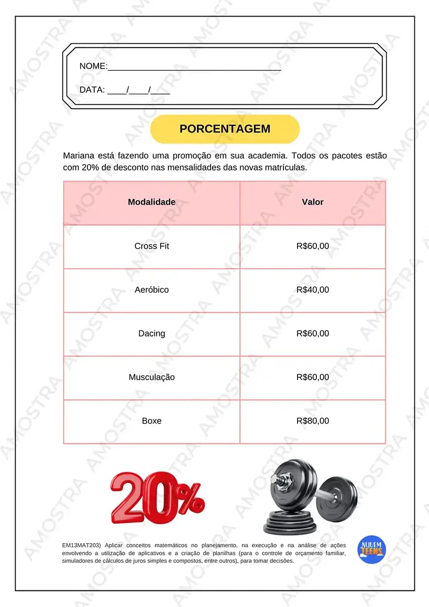 Atividades de Educação Financeira Ensino Médio - Miniatura 7