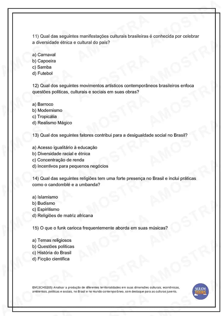 Atividades de Geografia Ensino Médio - Miniatura 7