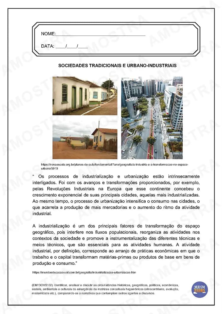 Atividades de Geografia Ensino Médio - Miniatura 6