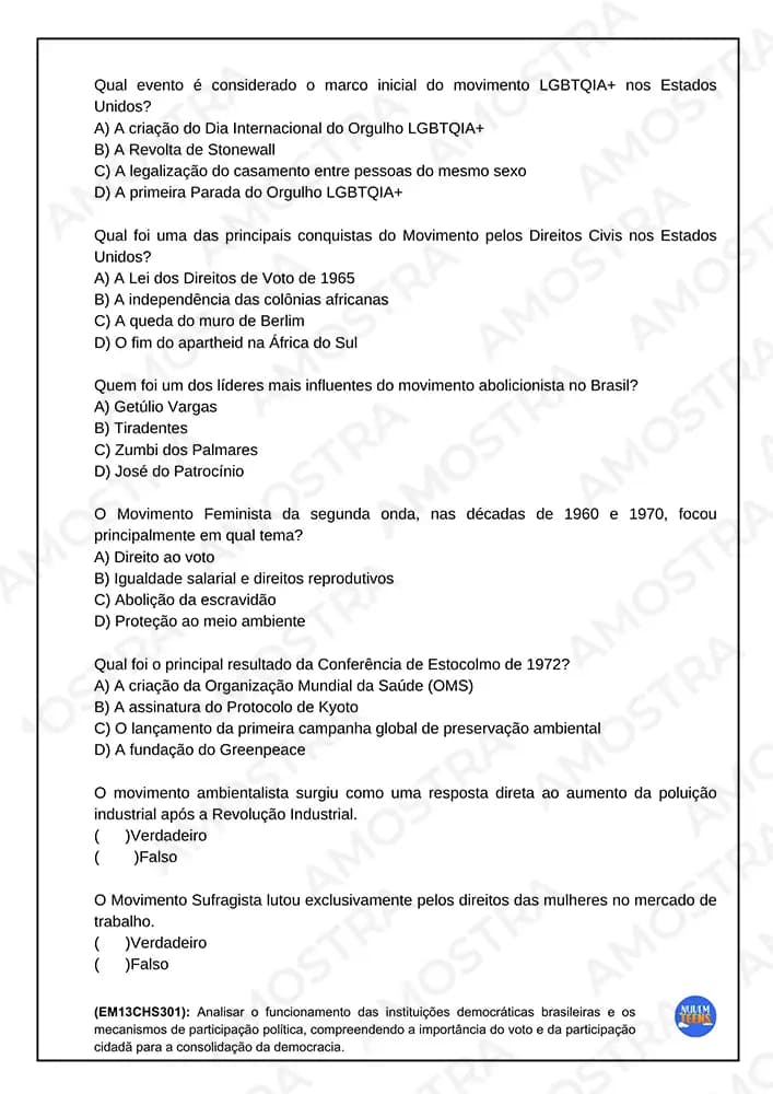 Atividades de Cidadania e Cultura Ensino Médio - Miniatura 5