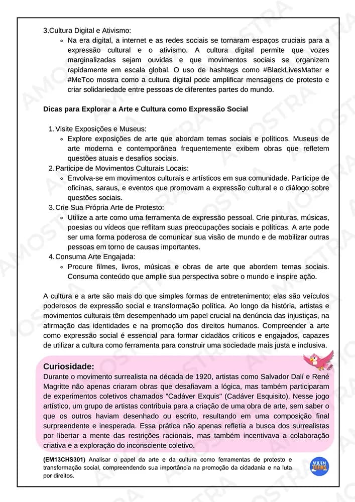 Atividades de Cidadania e Cultura Ensino Médio - Miniatura 8