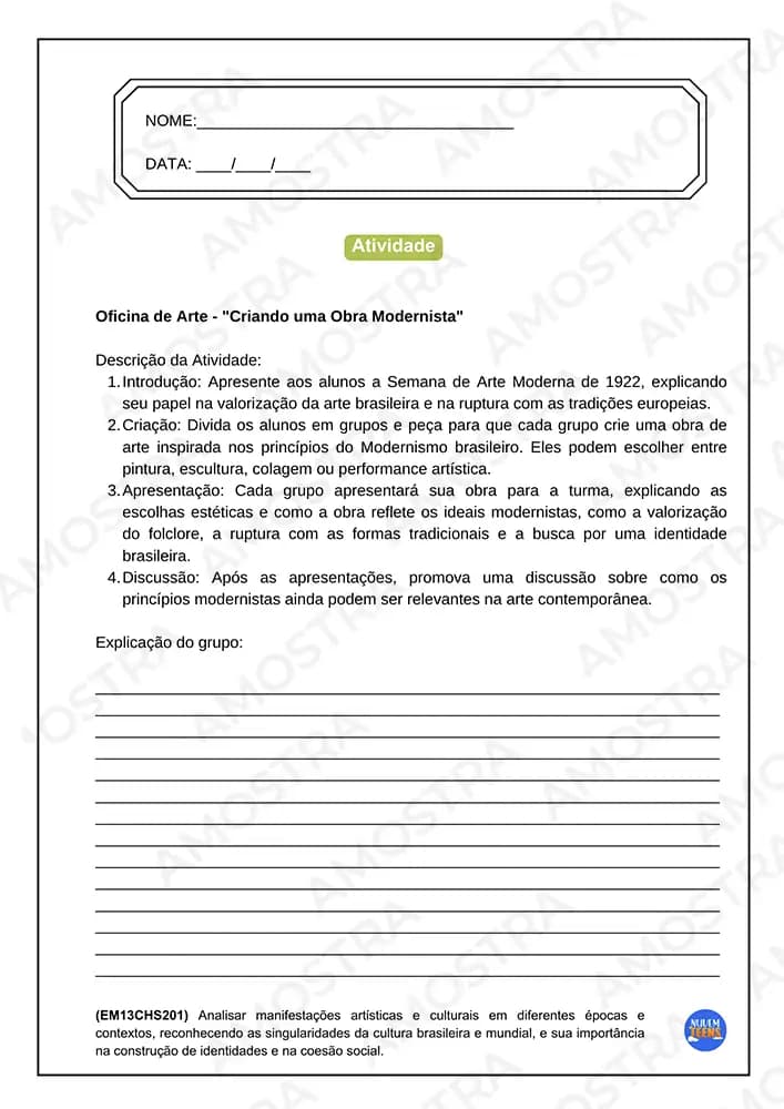 Atividades de Cidadania e Cultura Ensino Médio - Miniatura 9