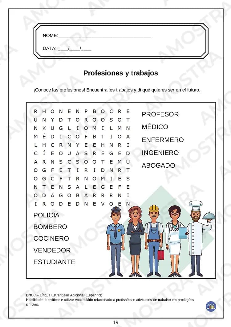 Caça-Palavras Espanhol Fundamental 2 - Miniatura 2