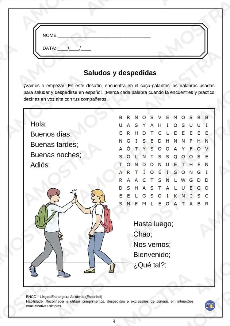 Caça-Palavras Espanhol Fundamental 2 - Miniatura 5