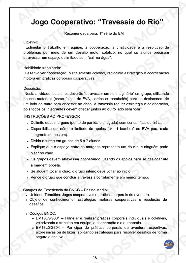 Atividades de Dinâmicas de Educação Física 1ª a 3ª Série - Miniatura 6