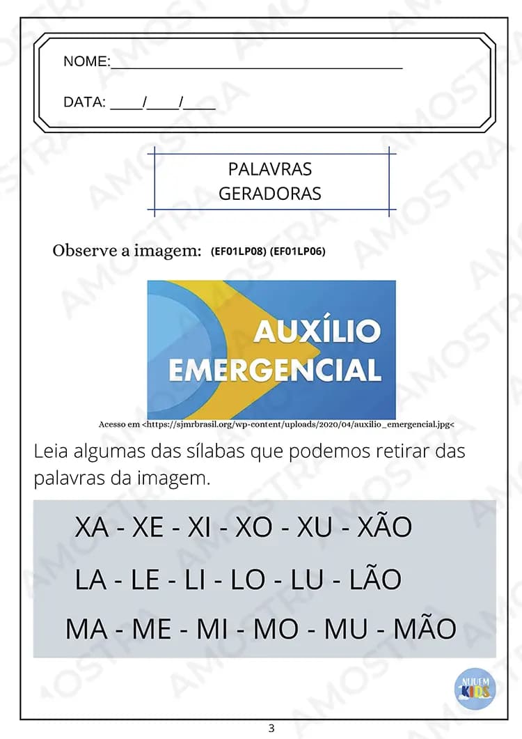 Atividades de Alfabetização da Educação de Jovens e Adultos – EJA - Miniatura 6