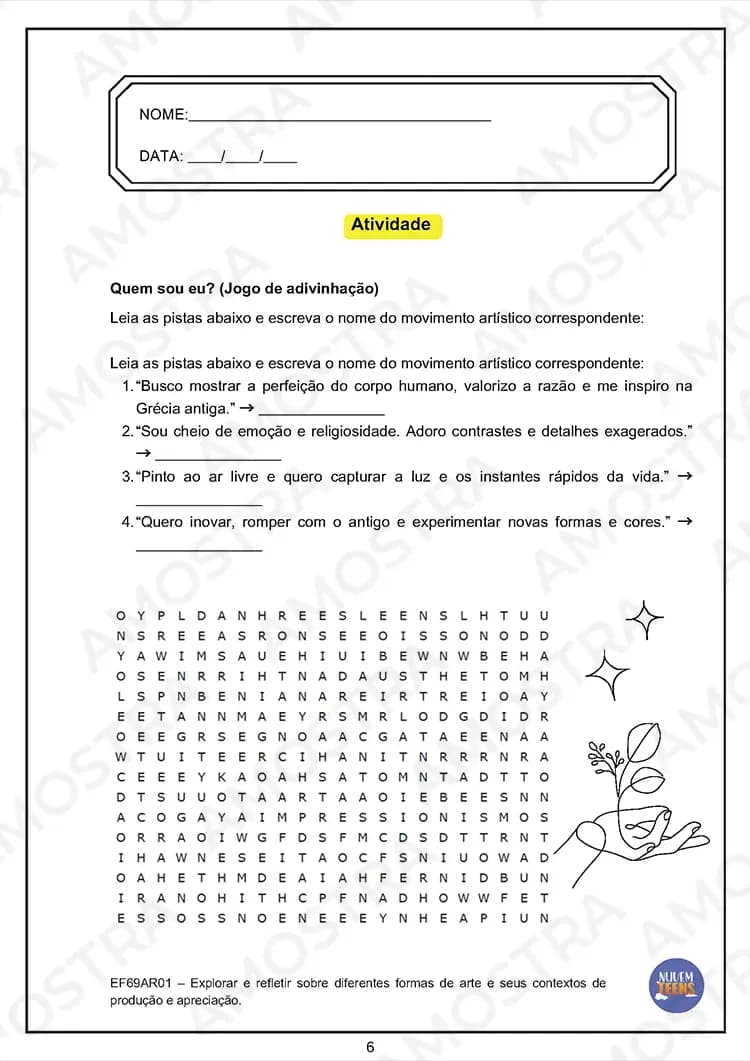 Atividades de Arte para EJA 6º ao 9º Ano - Miniatura 6