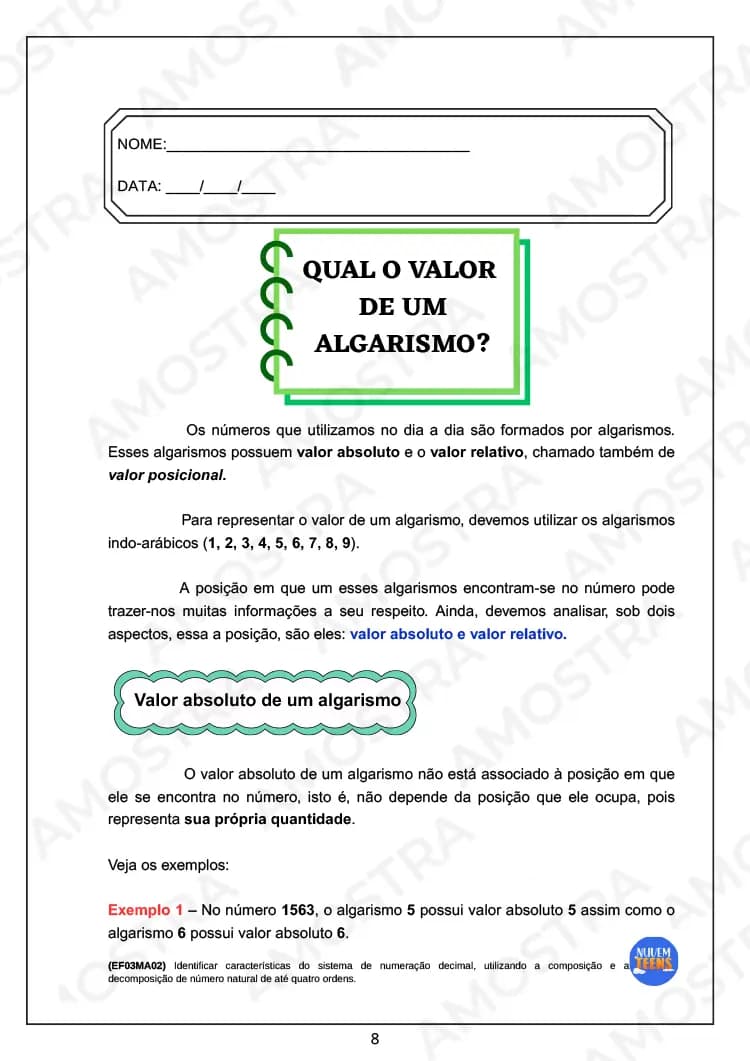 Atividades de Matemática para EJA do Fundamental 1 - Miniatura 7