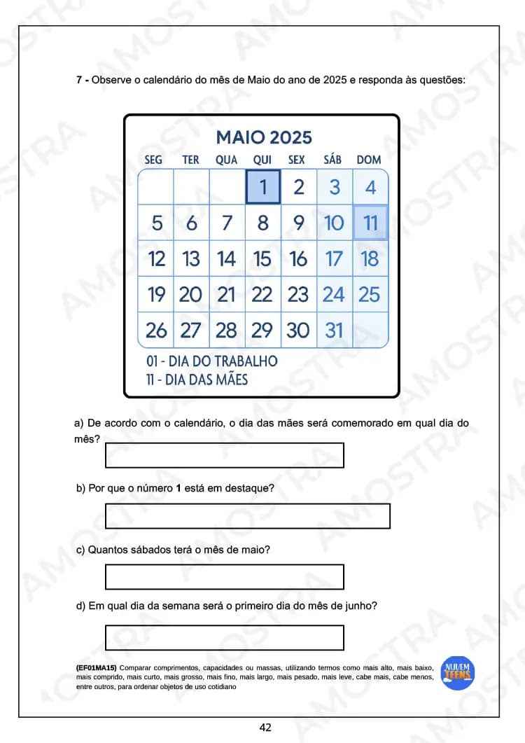 Atividades de Matemática para EJA do Fundamental 1 - Miniatura 5