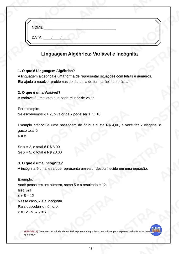 Atividades de Matemática para EJA 6º ao 9º Ano - Miniatura 3