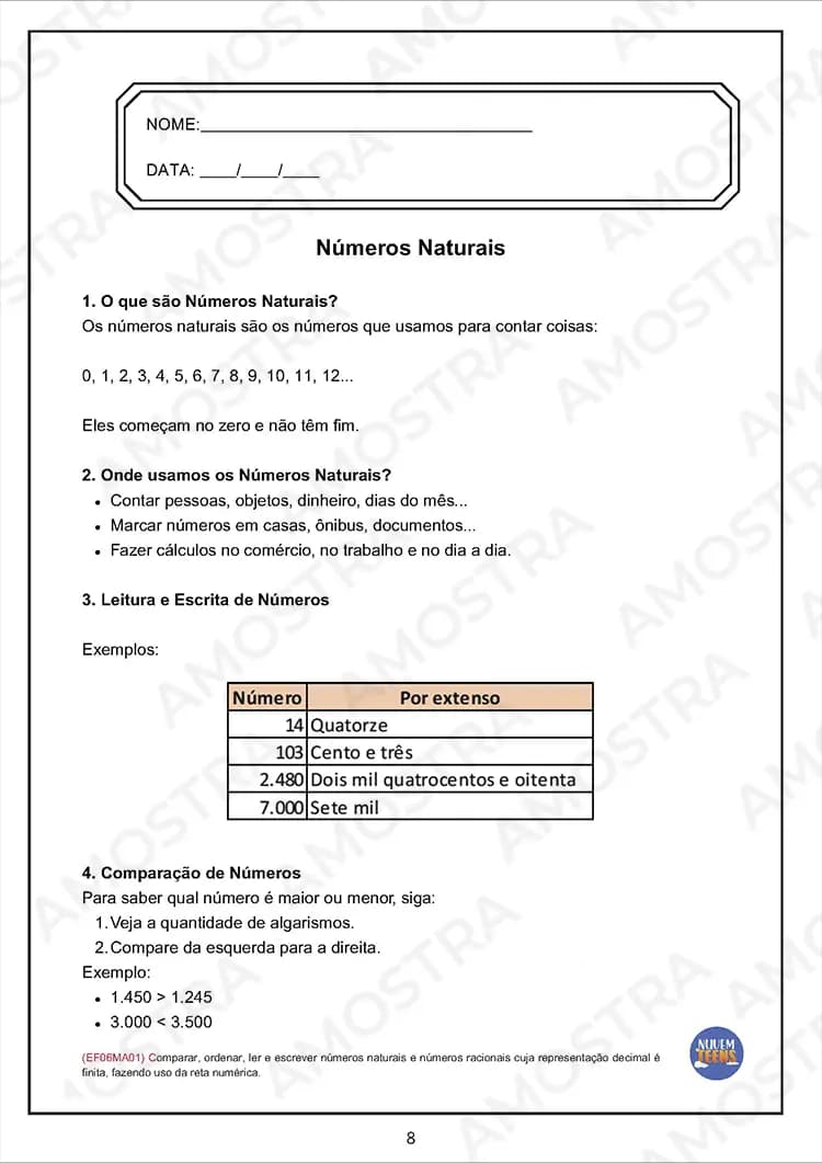 Atividades de Matemática para EJA 6º ao 9º Ano - Miniatura 7