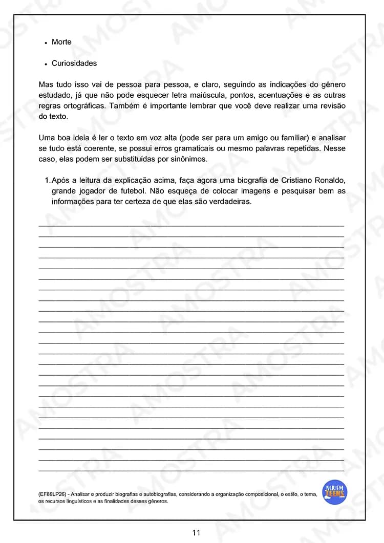 Atividades de Português para EJA 6º ao 9º Ano - Miniatura 6