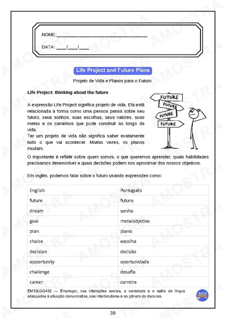 Atividades de Inglês Ensino Médio - Miniatura 3