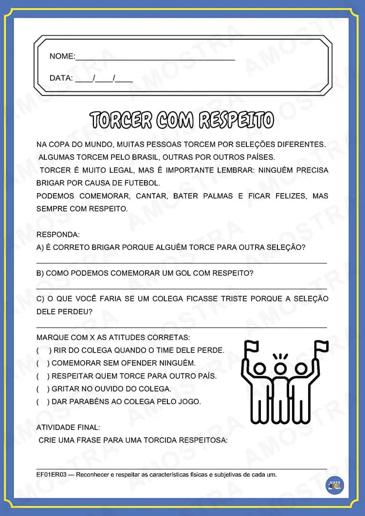 Atividades Copa do Mundo Fundamental 1 - Miniatura 3