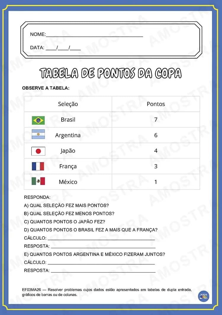 Atividades Copa do Mundo Fundamental 1 - Miniatura 4