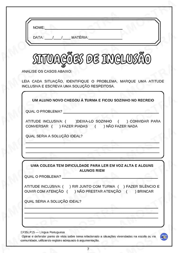 Sequência Didática Empatia 3º ao 5º ano - Miniatura 3