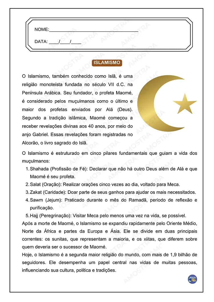Atividades de Ensino Religioso 1º ao 5º Ano - Miniatura 8