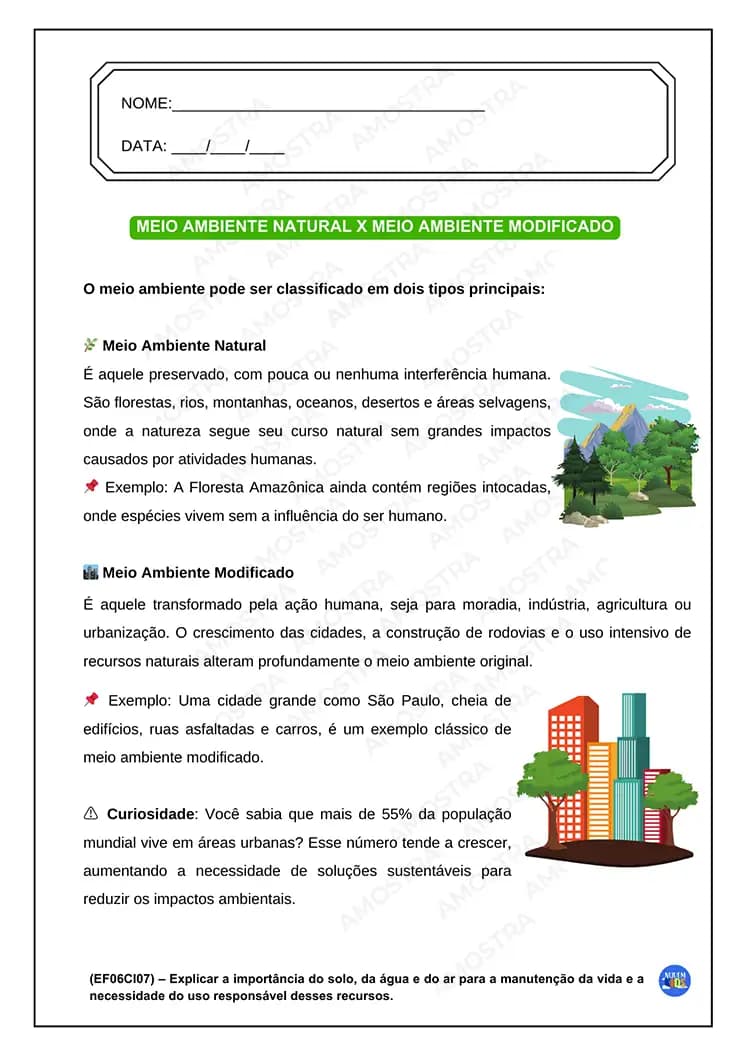 Atividades de Meio Ambiente 6º ao 9º Ano - Miniatura 2