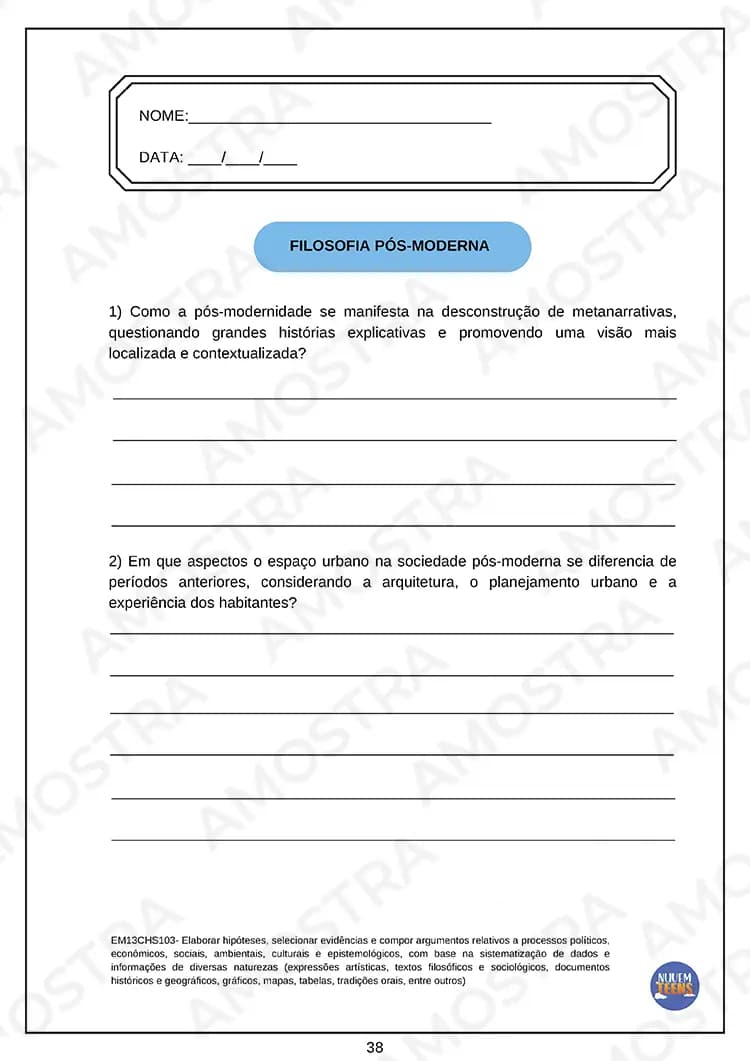 Atividades de Filosofia Ensino Médio - Miniatura 4