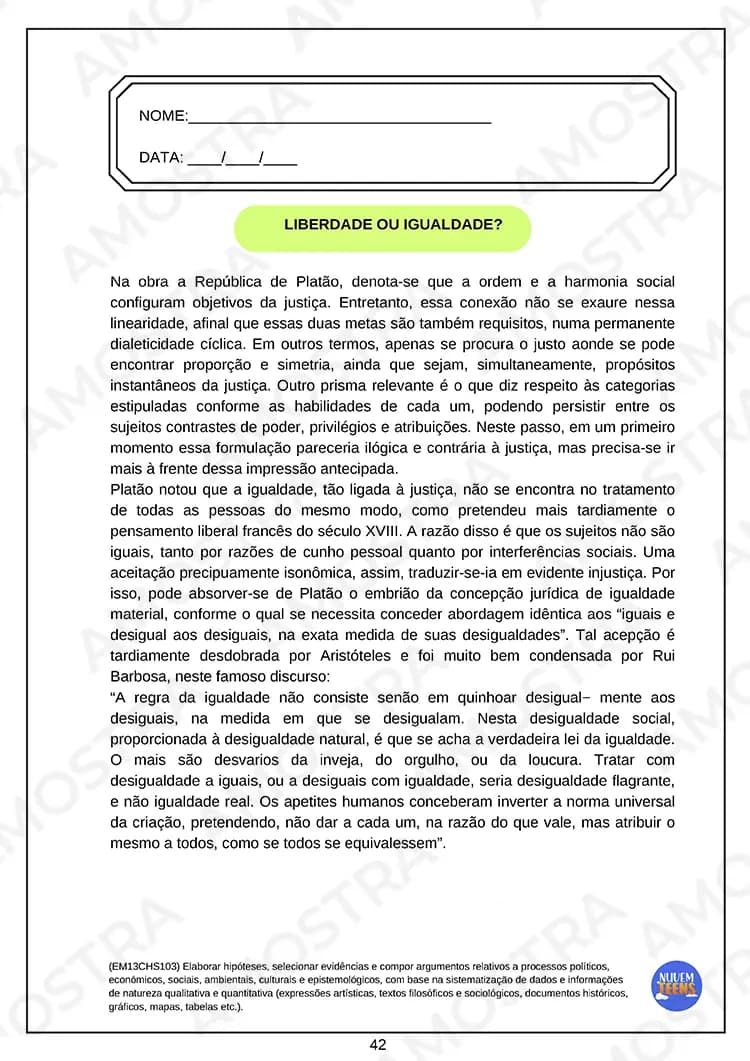 Atividades de Filosofia Ensino Médio - Miniatura 5