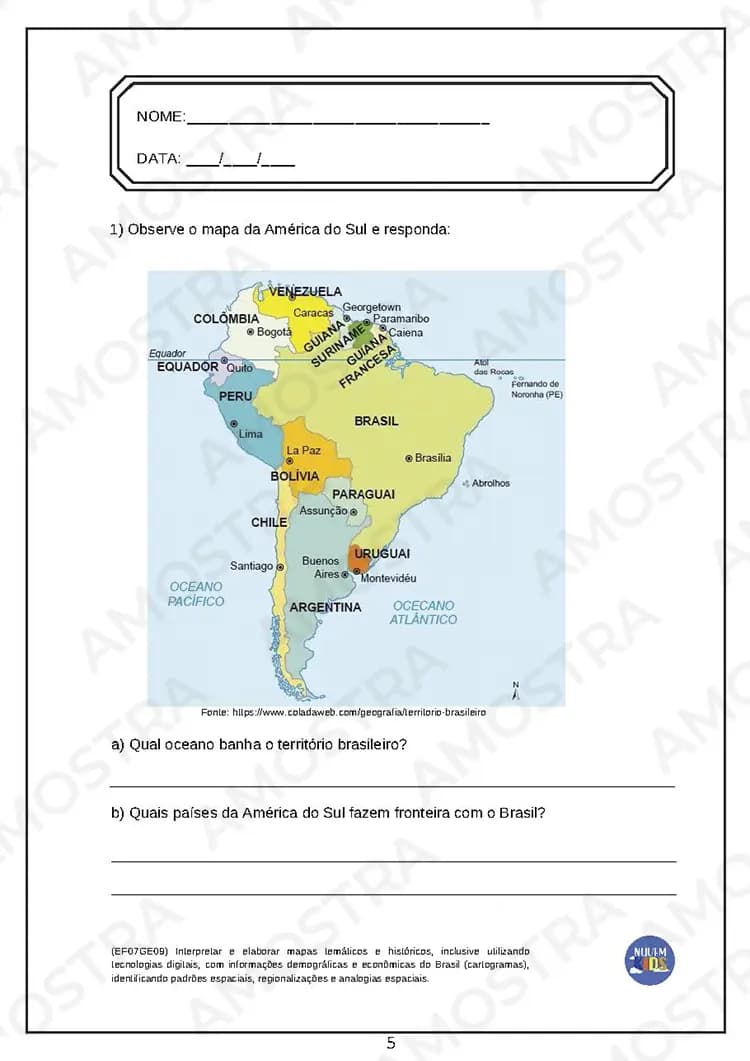 Kit de Atividades para Geografia 6º ao 9º Ano - Miniatura 2