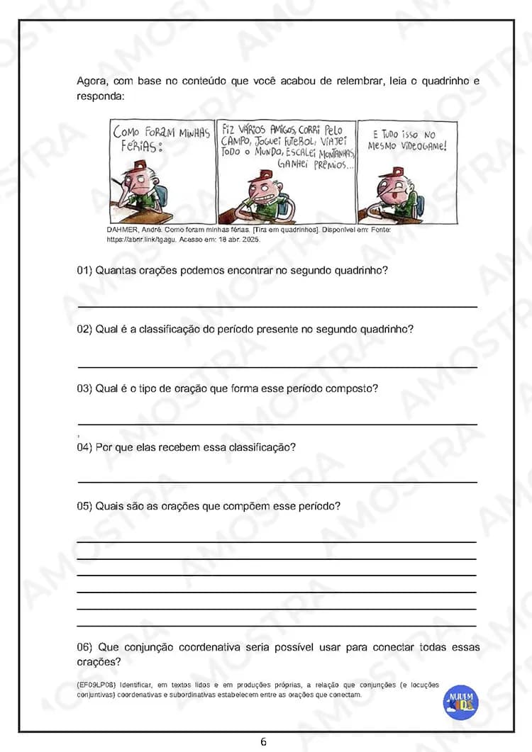 Atividades de Gramática 6º ao 9º Ano - Miniatura 5