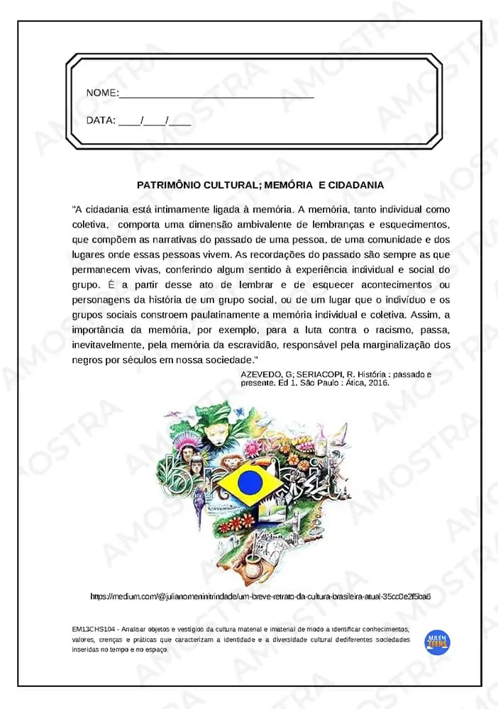 Atividades de História Ensino Médio - Miniatura 2