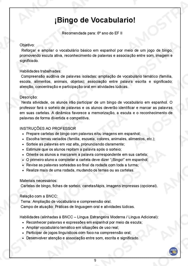 Atividades Interativas Espanhol 6º ao 9º Ano - Miniatura 7