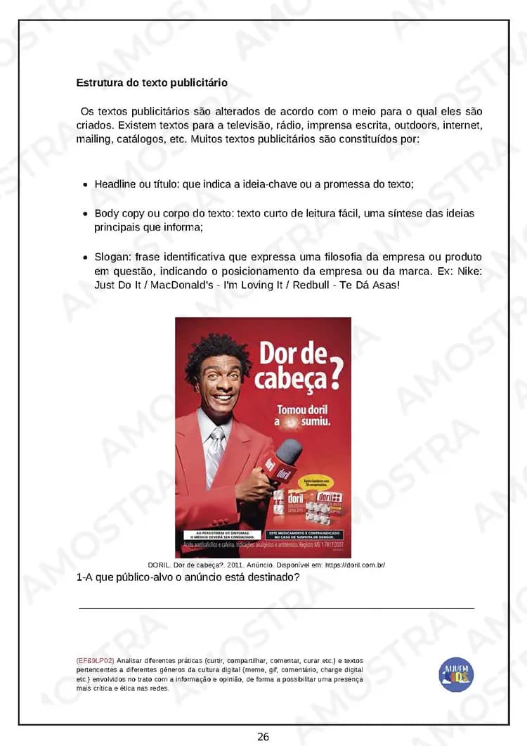Kit de Atividades para Português 6º ao 9º Ano - Miniatura 2