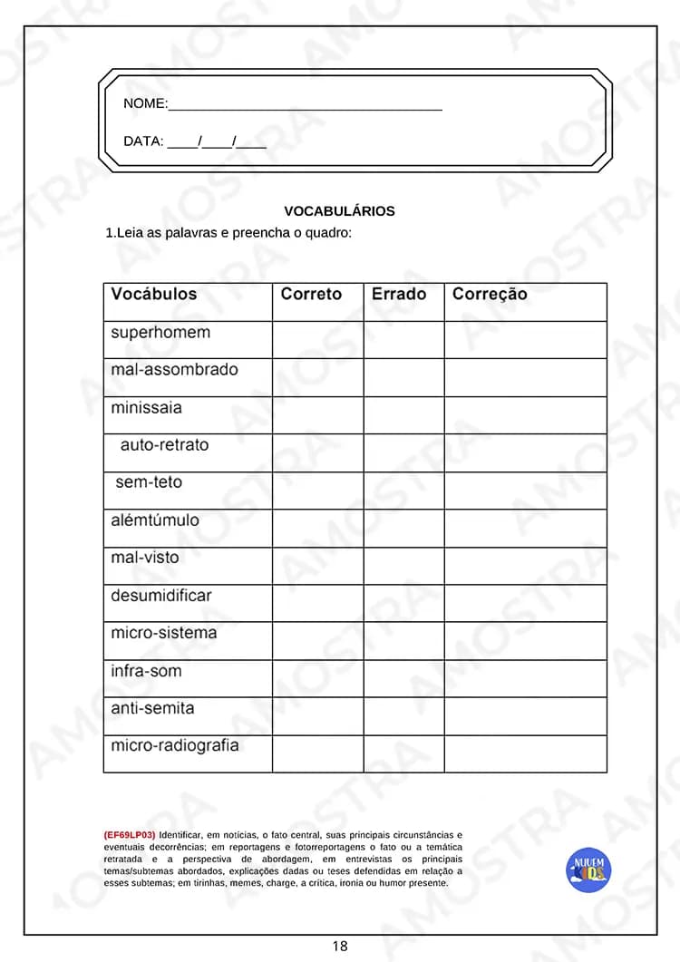 Kit de Atividades para Português 6º ao 9º Ano - Miniatura 6