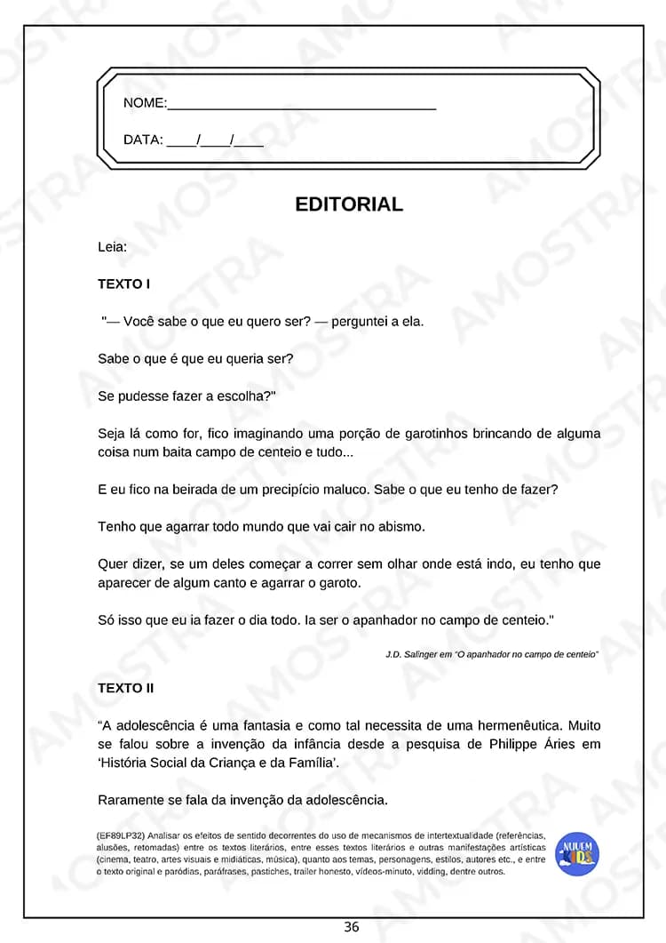 Atividades para Produção Textual 6º ao 9º Ano - Miniatura 3
