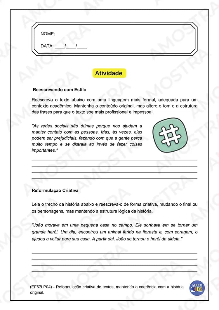 Atividades de Redação 6º ao 9º ano - Miniatura 7