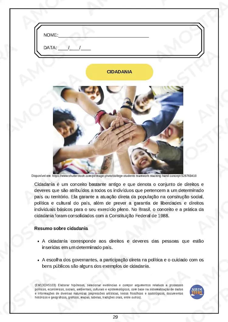 Atividades de Sociologia Ensino Médio - Miniatura 2