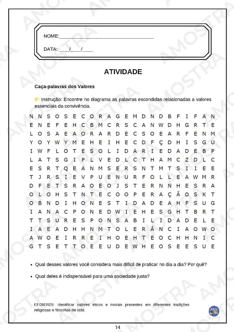 Valores e Atitudes Ensino Religioso Fundamental 2 - Miniatura 4