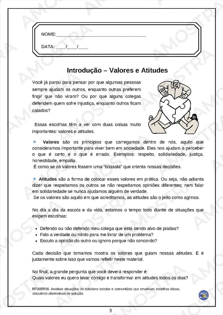 Valores e Atitudes Ensino Religioso Fundamental 2 - Miniatura 5
