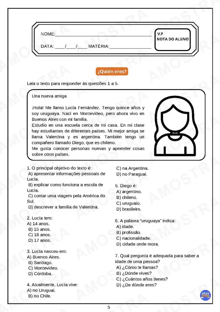 Avaliações de Espanhol Ensino Médio - Miniatura 4
