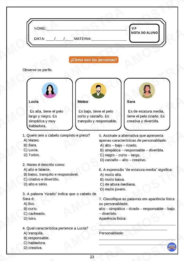 Avaliações de Espanhol Ensino Médio - Miniatura 5