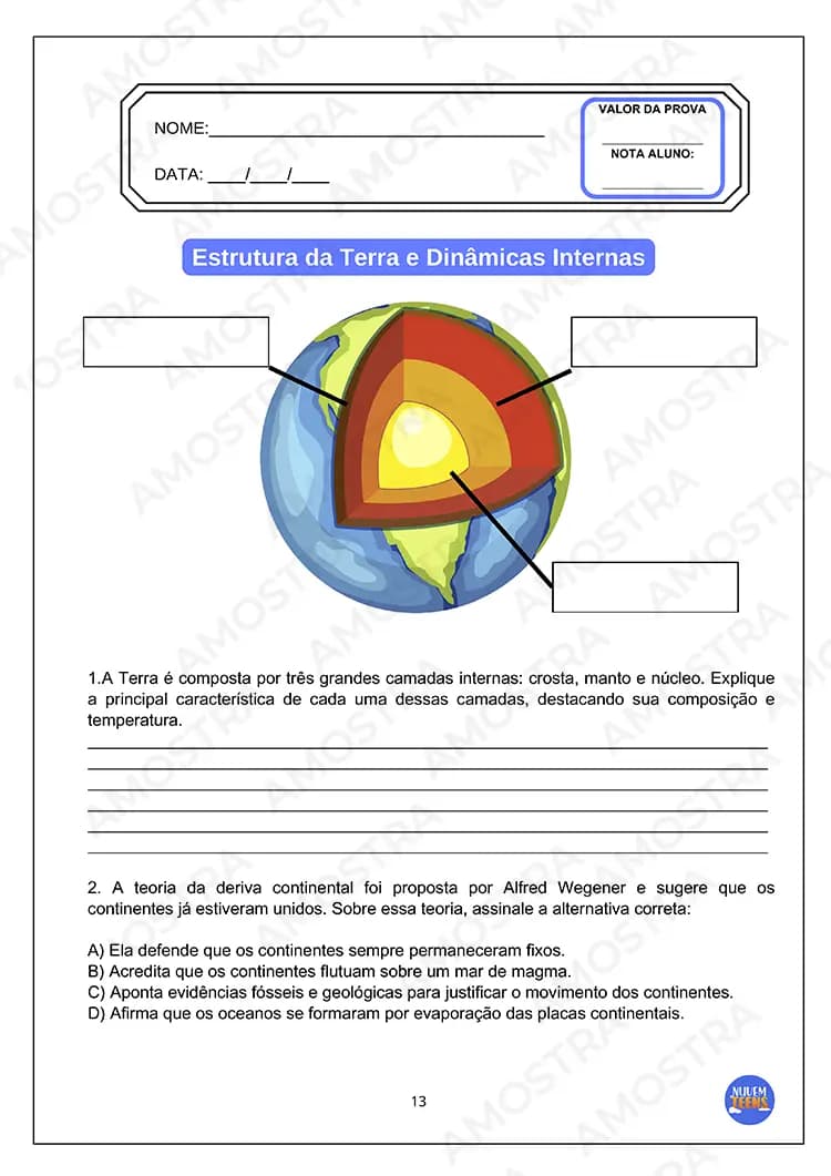 Avaliações de Geografia Ensino Médio - Miniatura 5