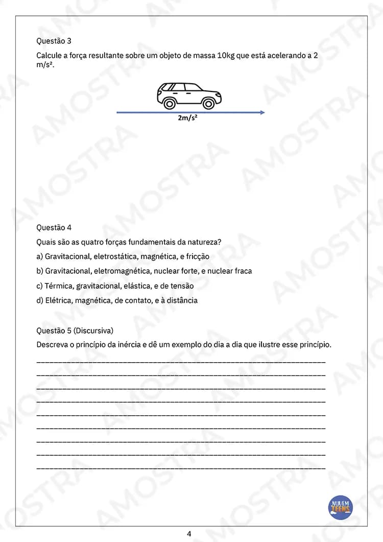 Avaliações de Física Ensino Médio - Miniatura 6