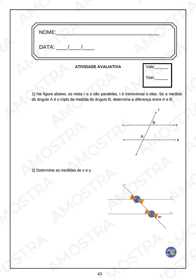 Avaliações de Matemática 6º ao 9º Ano - Miniatura 2