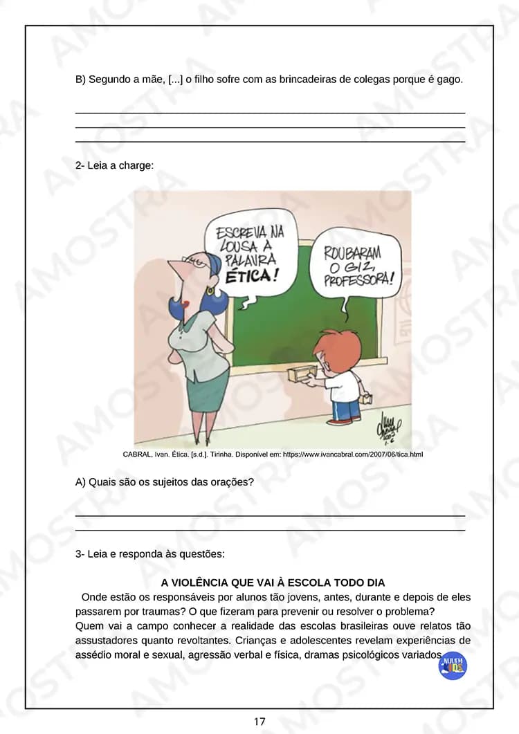 Avaliações de Português 6º ao 9º Ano - Miniatura 2